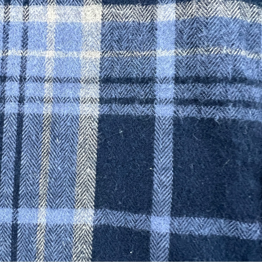 George Men’s Blue Casual Long Sleeve Flannel Button Down Shirt XXL - Picture 7 of 10